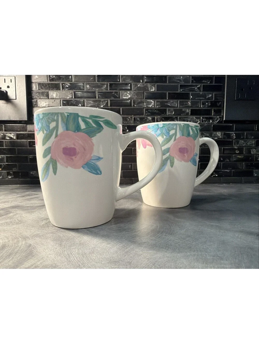 Royal Norfolk Floral Coffee Cups /Set of 2